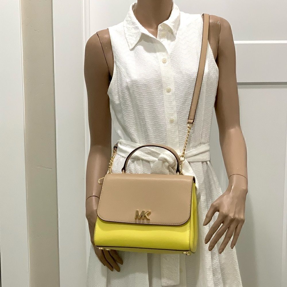 NWT MICHAEL KORS Mott Medium Leather Satchel - Picture 10 of 16